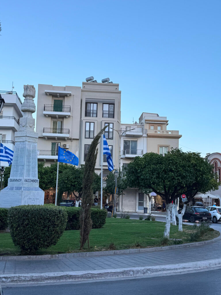 Photographie de l'intérieur du centre ville d'Héraklion