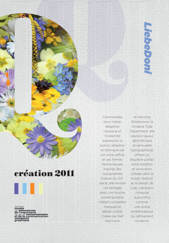 flyer typograpgique réalisé sur Adobe InDesign