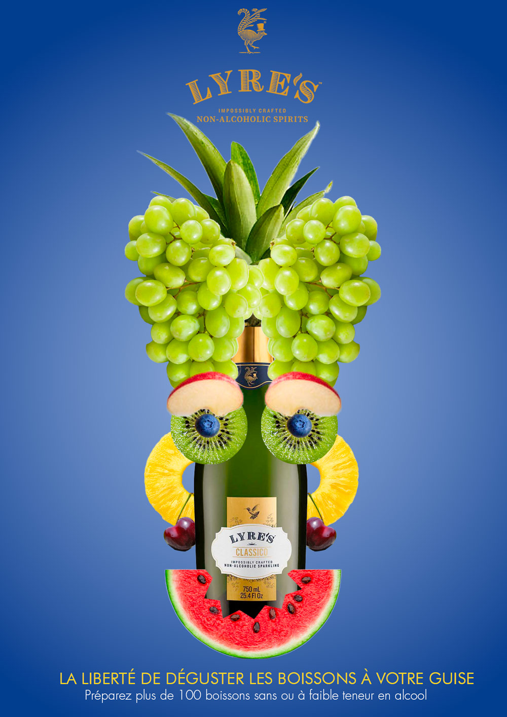 affiche pour lyre's réalisé sur Adobe Photoshop